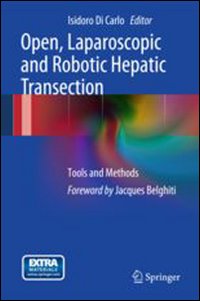 Open, laparoscopic and robotic hepatic transection. Tools and methods