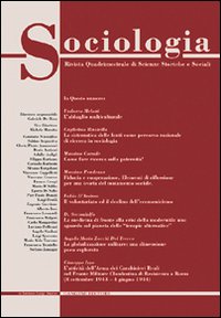 Sociologia. Rivista quadrimestrale di scienze storiche e sociali. Vol. 1: Autoimprenditorialità nel terzo settore. Il «progetto Bridge»