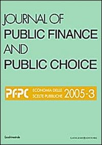 Journal of public finance and public choice. Economia delle scelte pubbliche (2005). Ediz. illustrata. Vol. 3