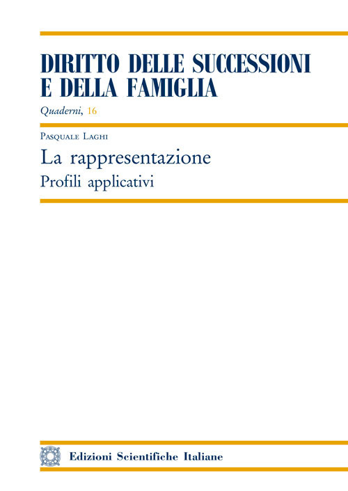 La rappresentazione. Profili applicativi