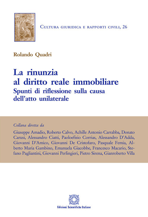 La rinunzia al diritto reale immobiliare