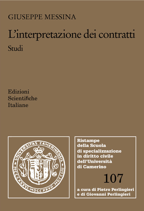 L'interpretazione dei contratti. Studi