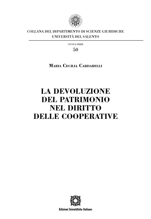 La devozione del patrimonio del diritto delle cooperative