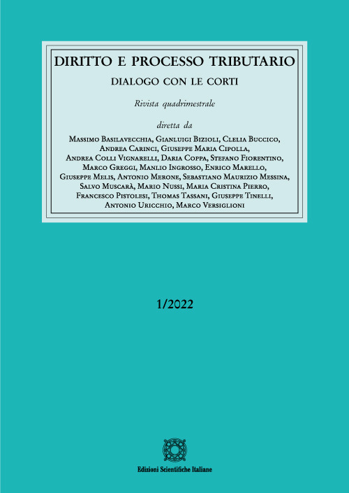 Diritto e processo tributario (2022). Vol. 1