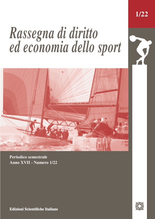 Rassegna di diritto ed economia dello sport (2022). Vol. 1