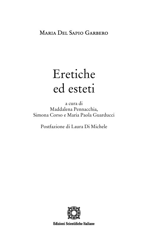 Eretiche ed esteti