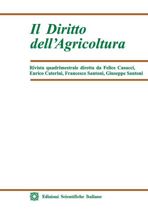 Il diritto dell'agricoltura (2022). Vol. 3