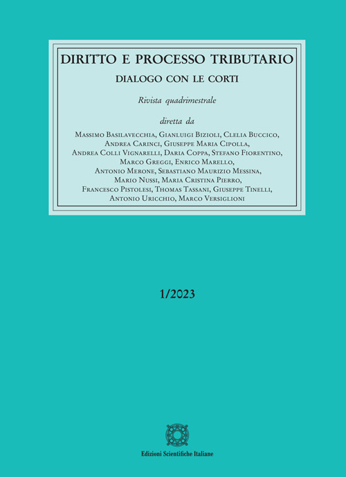 Diritto e processo tributario (2023). Vol. 1