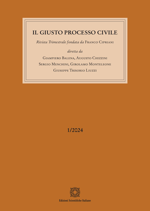 Il giusto processo civile (2024). Vol. 1