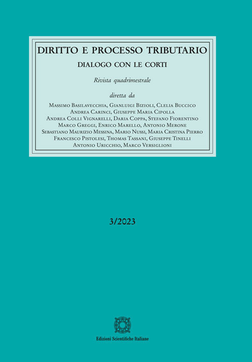 Diritto e processo tributario (2023). Vol. 3