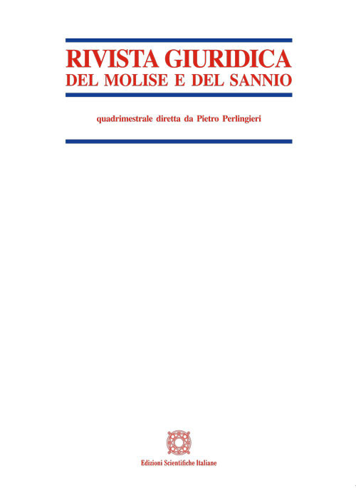 Rivista giuridica del Molise e del Sannio (2024). Vol. 2