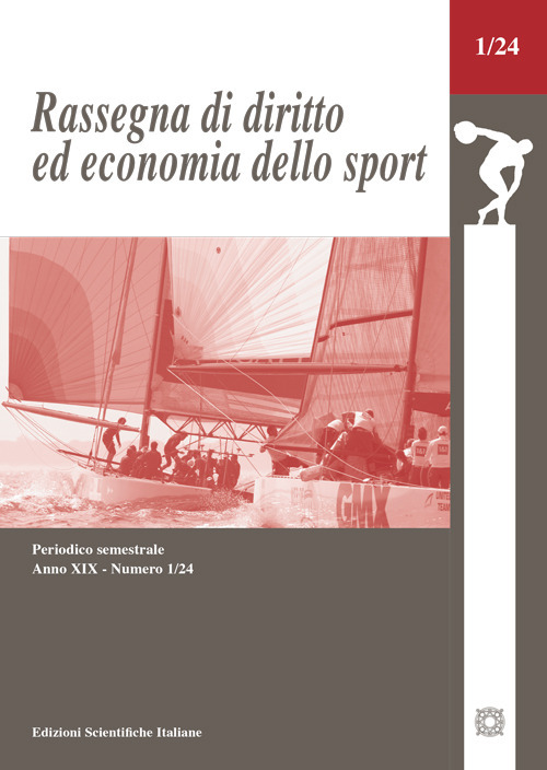 Rassegna di diritto ed economia dello sport (2024). Vol. 1