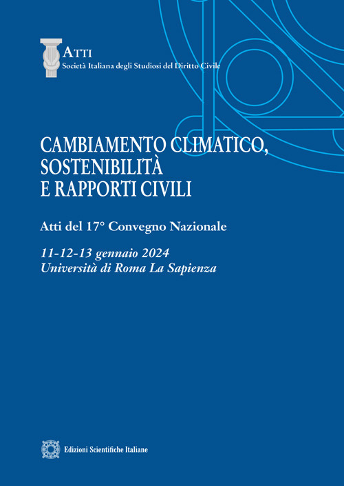 Cambiamento climatico, sostenibilità e rapporti civili