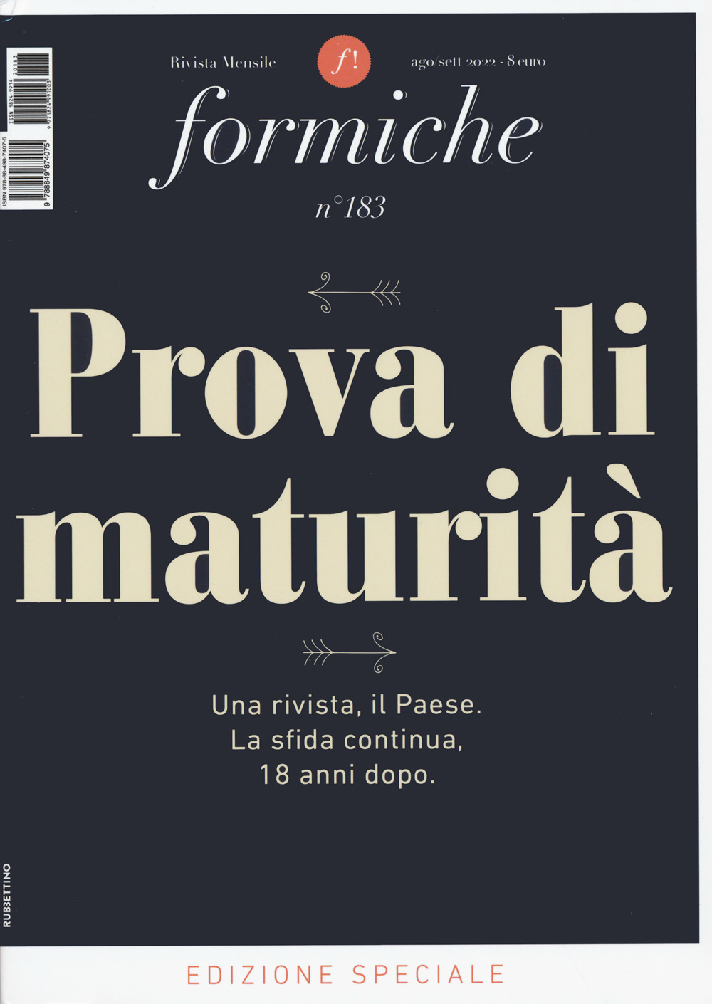 Formiche (2022). Vol. 183