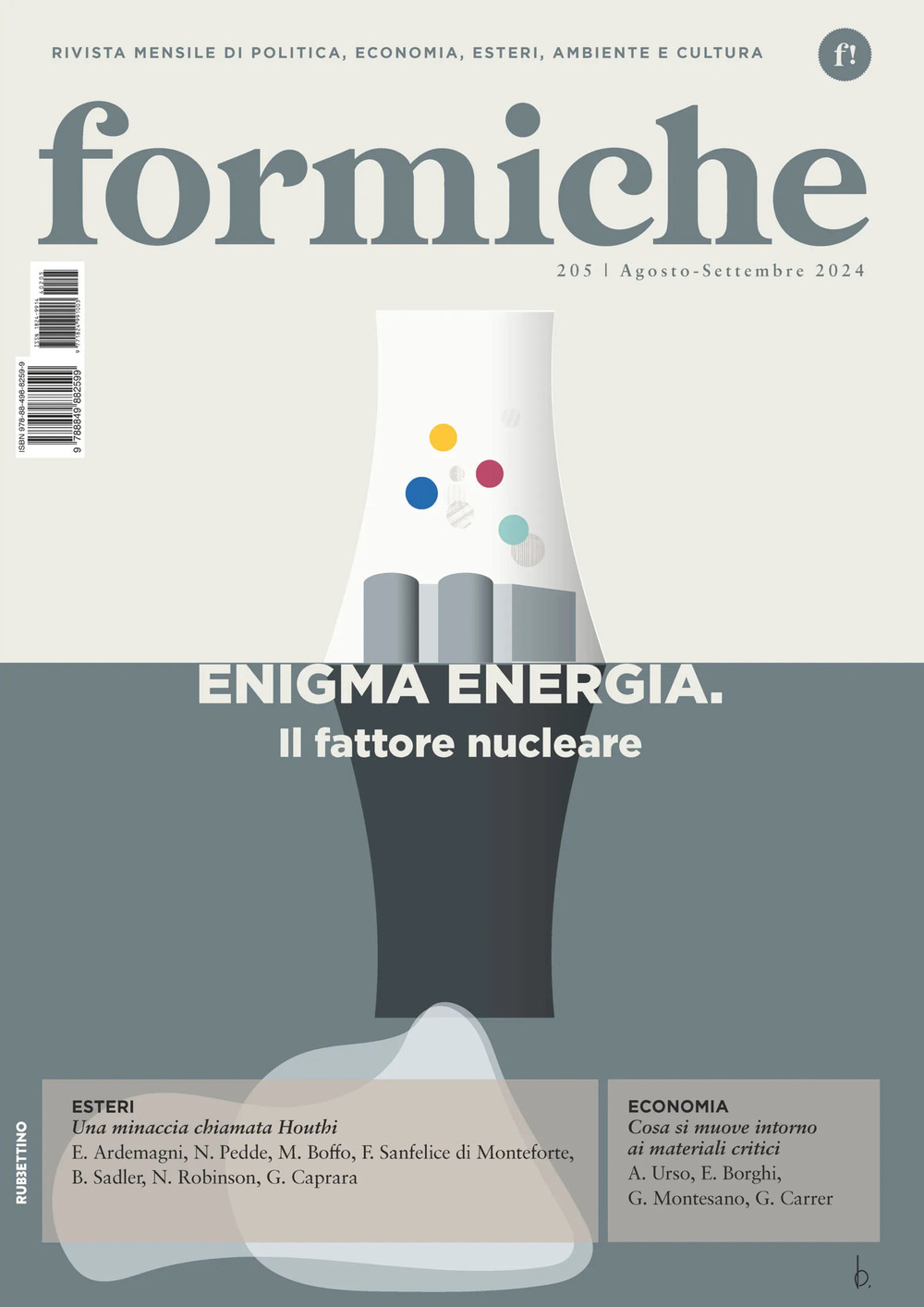 Formiche (2024). Vol. 205: Enigma energia. Il fattore nucleare