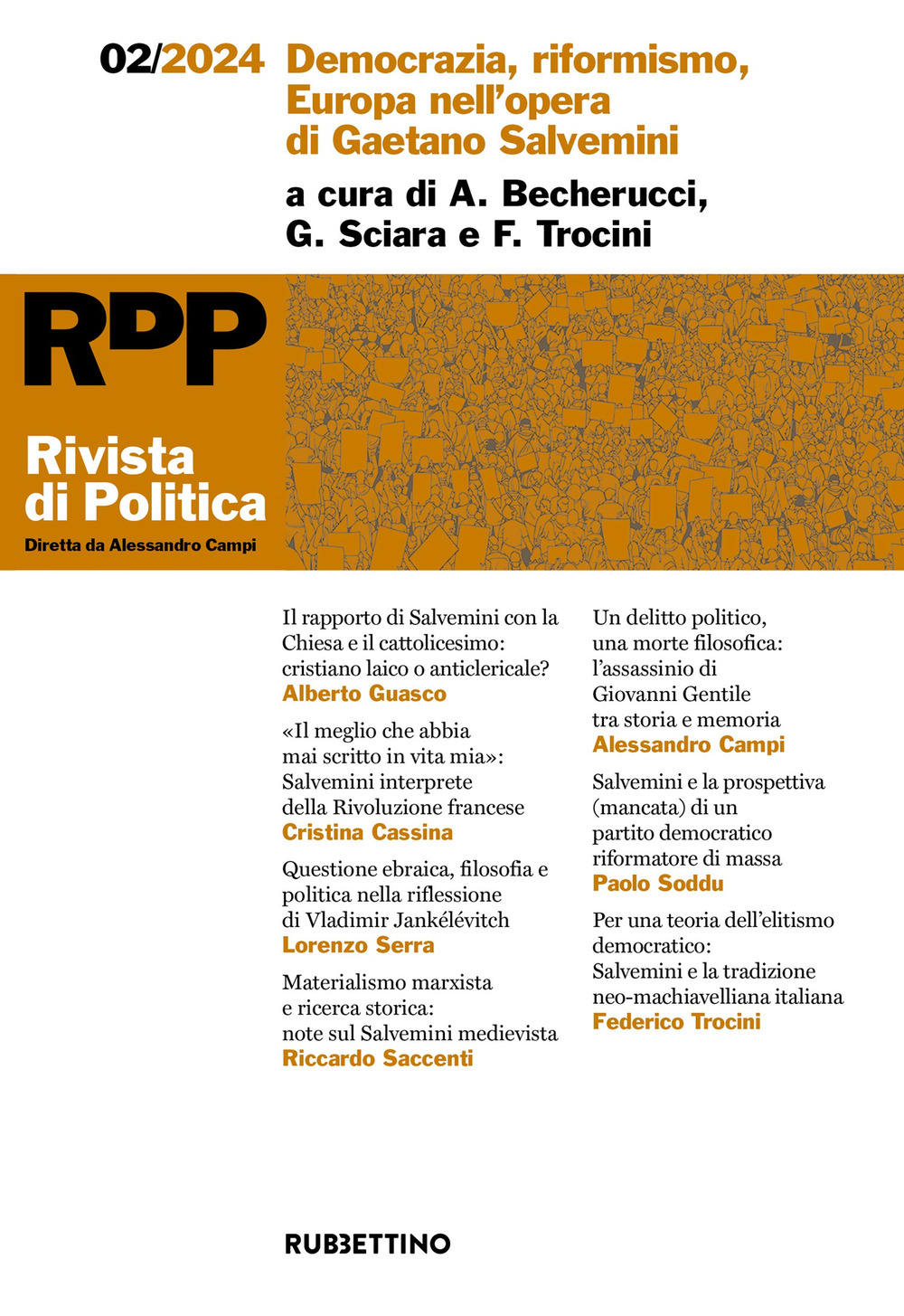 Rivista di politica (2024). Vol. 2: Democrazia, riformismo, Europa nell'opera di Gaetano Salvemini