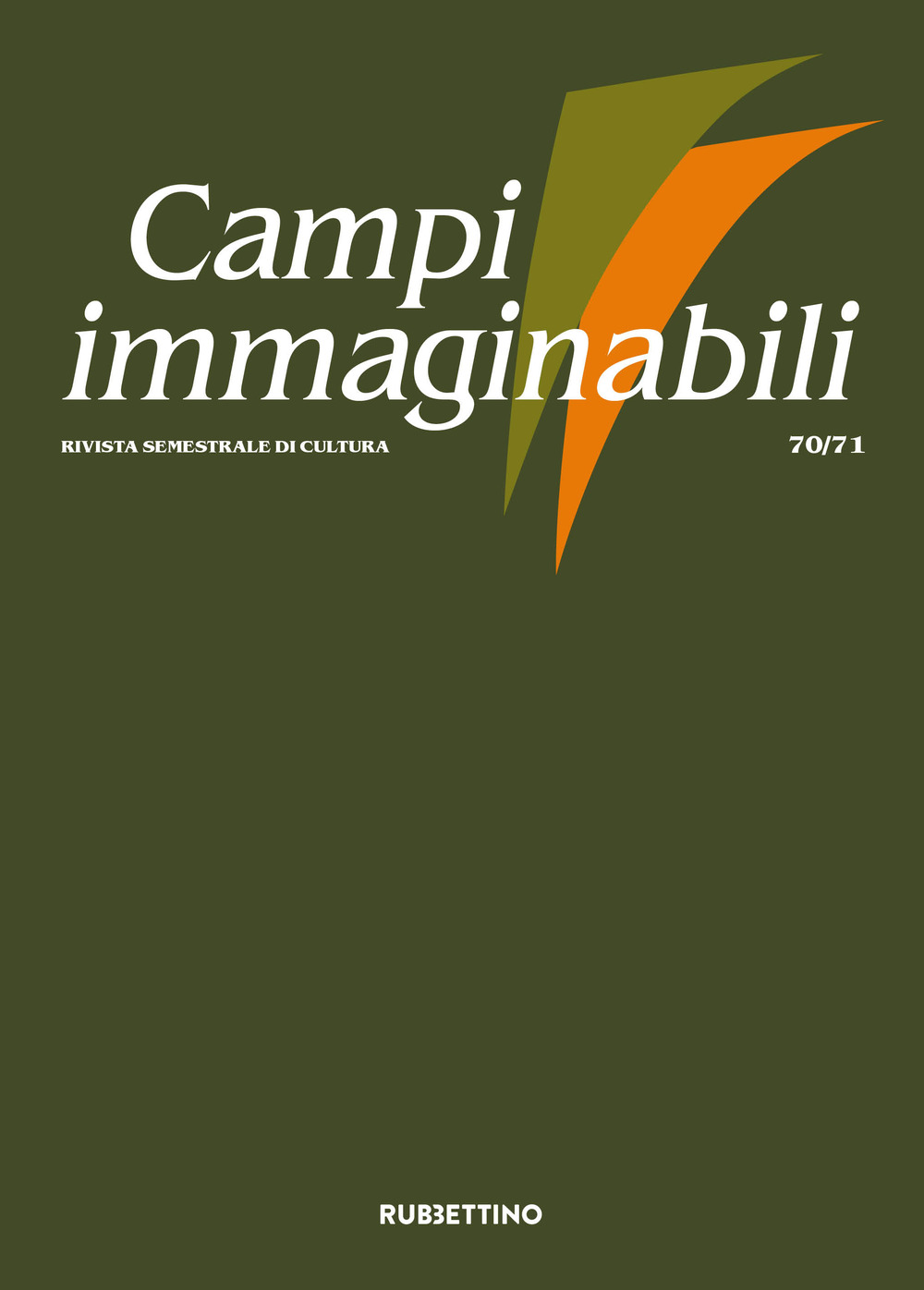 Campi immaginabili (2024). Vol. 70-71