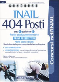 Concorsi INAIL 404 posti. Prova preselettiva