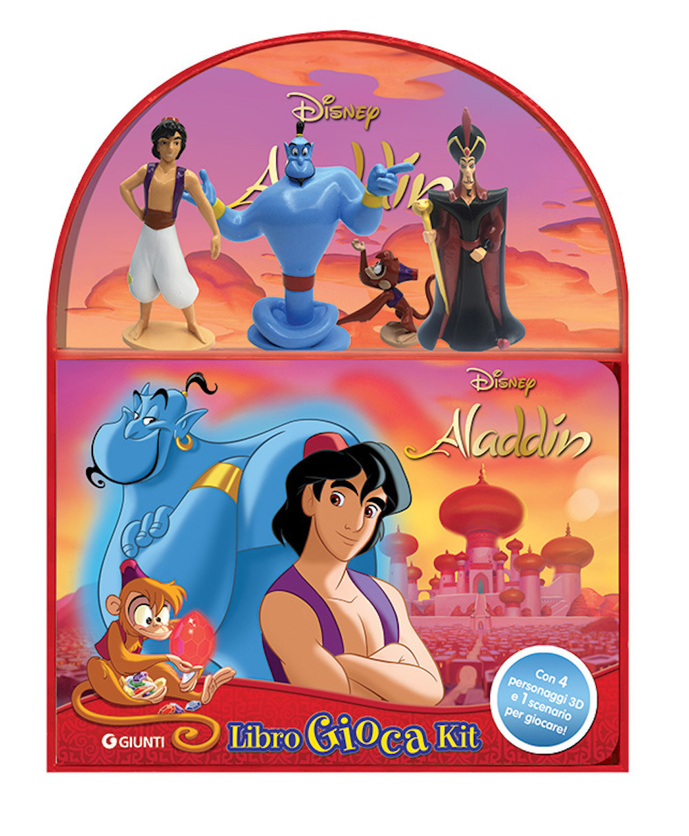 Aladdin. Libro gioca kit. Ediz. a colori. Con 4 personaggi 3D. Con scenario per giocare