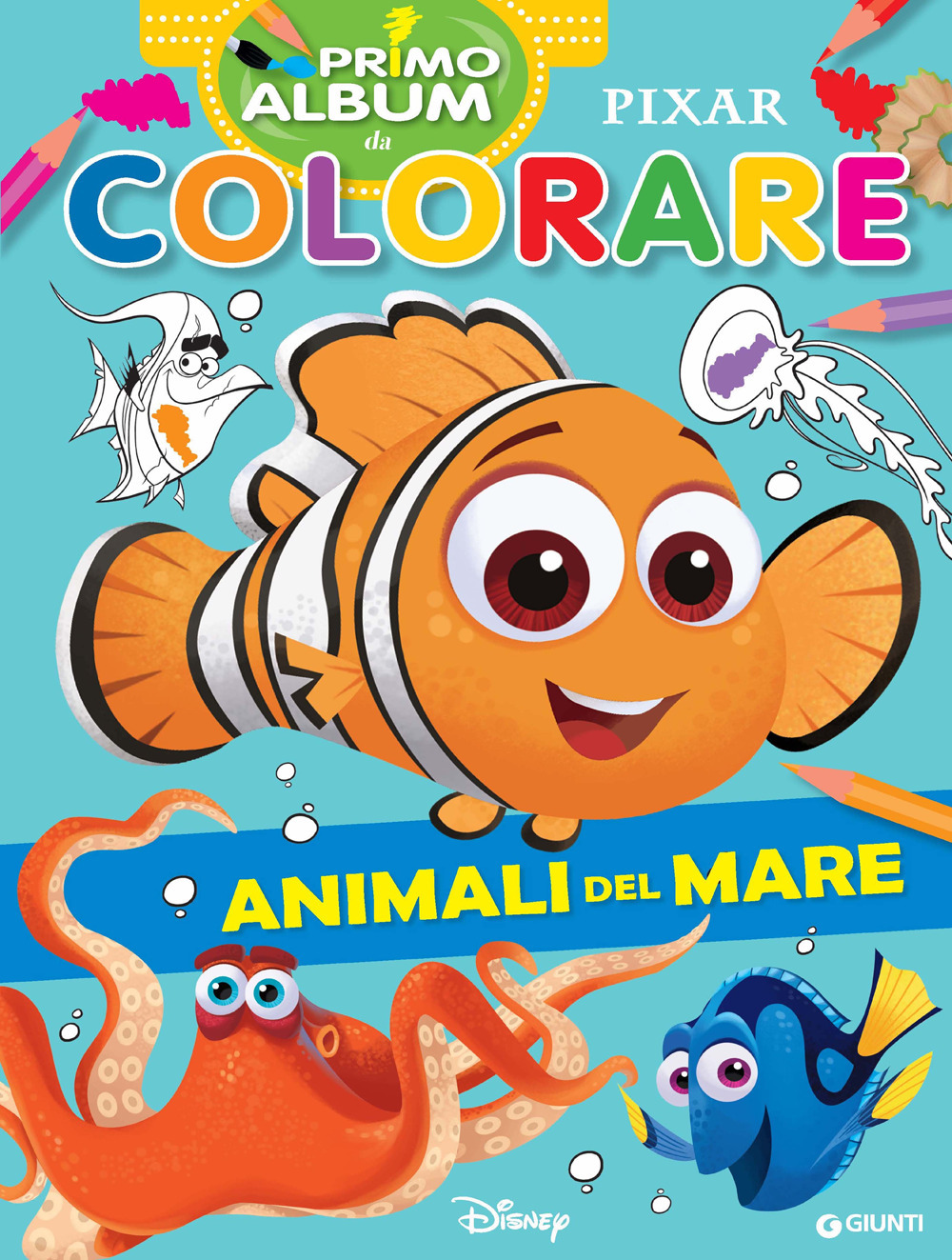 Animali del mare. Primo album da colorare Pixar