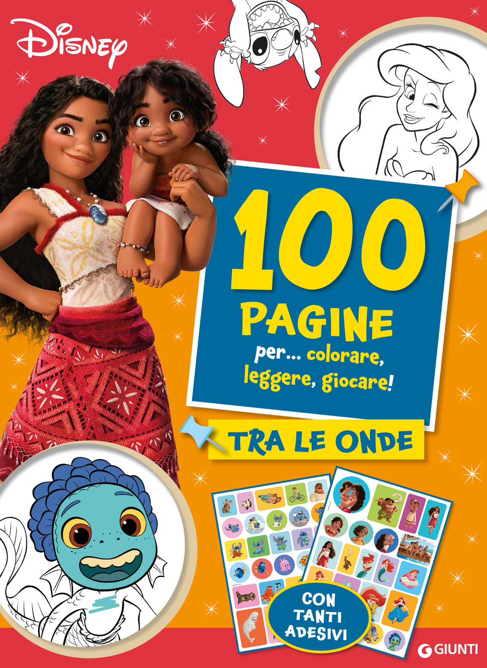 Tra le onde. Oceania. 100 pagine per colorare, leggere, giocare. Con adesivi. Ediz. a colori