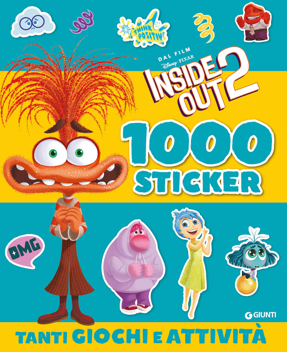 Inside out 2. 1000 sticker. Tanti giochi e attività. Ediz. a colori