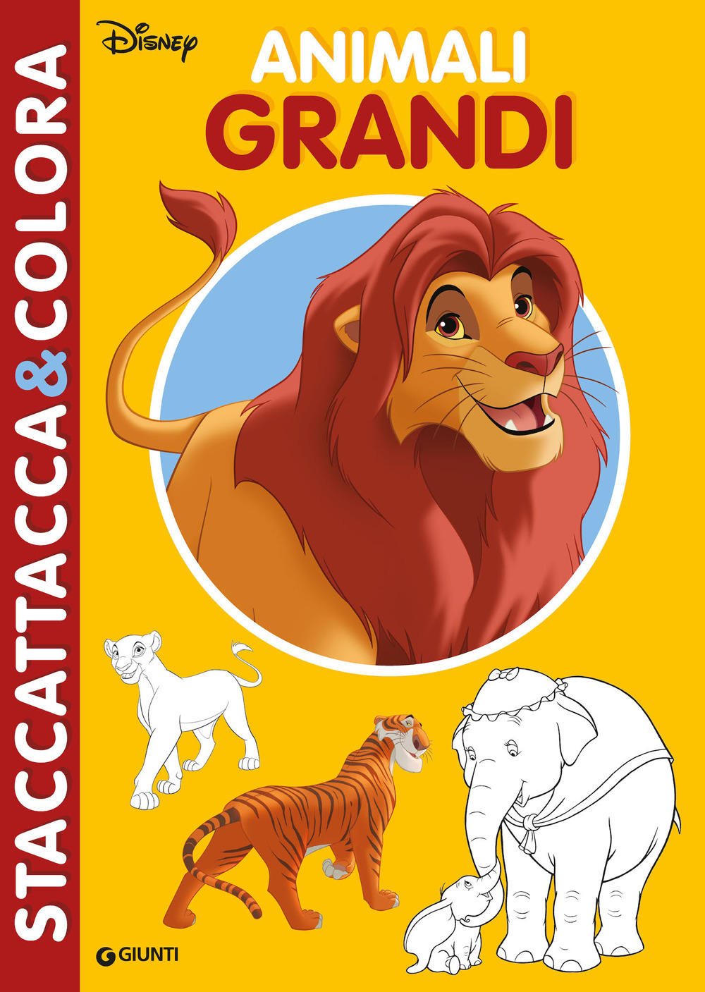 Animali grandi. Il Re Leone. Staccattacca&colora, Con adesivi. Ediz. a colori