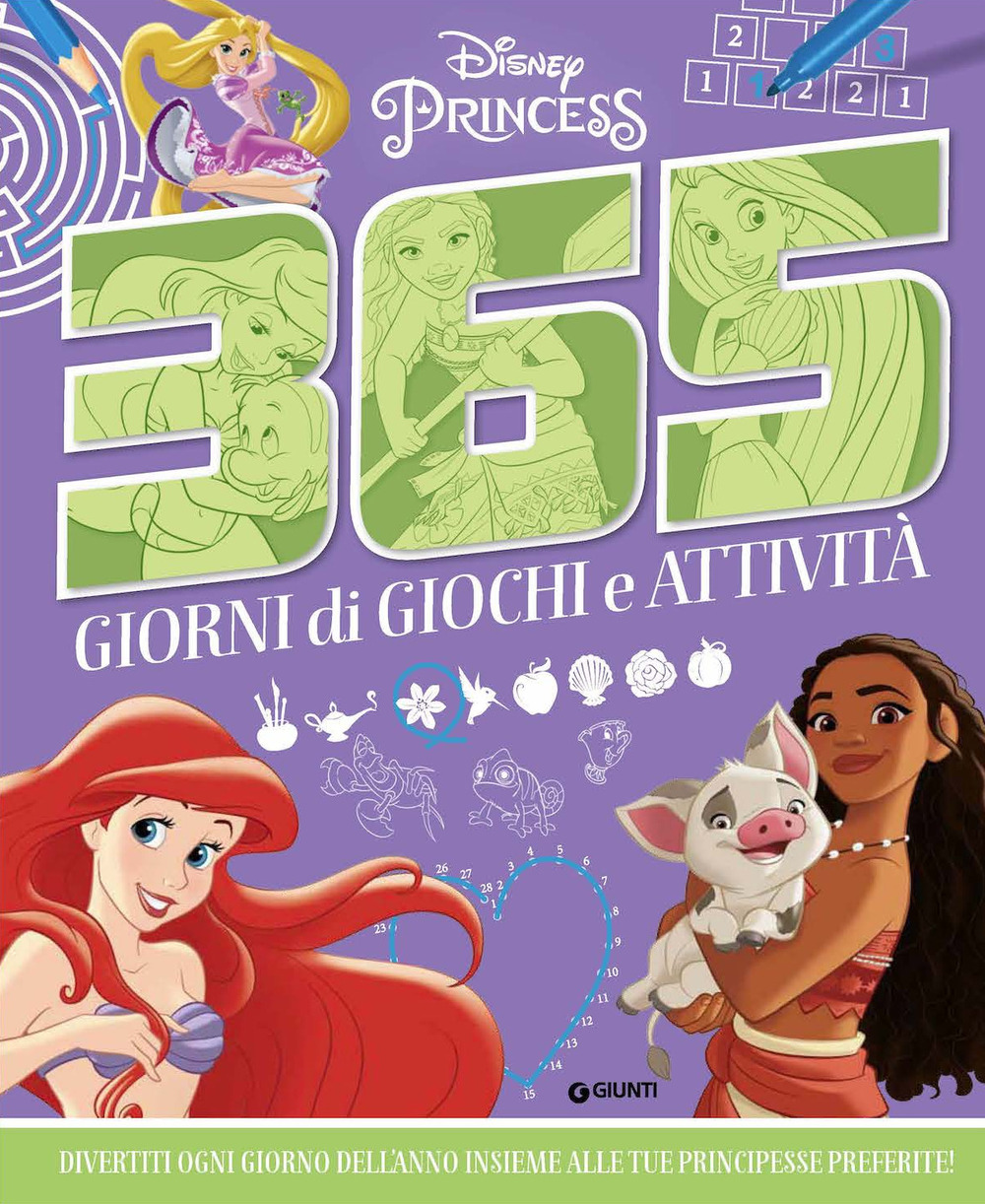 365 giorni di giochi e attività. Disney Princess. Ediz. a colori