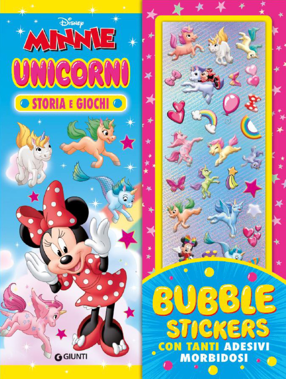 Unicorni. Minnie. Bubble stickers. Storia e giochi, con tanti adesivi morbidosi. Ediz. a colori