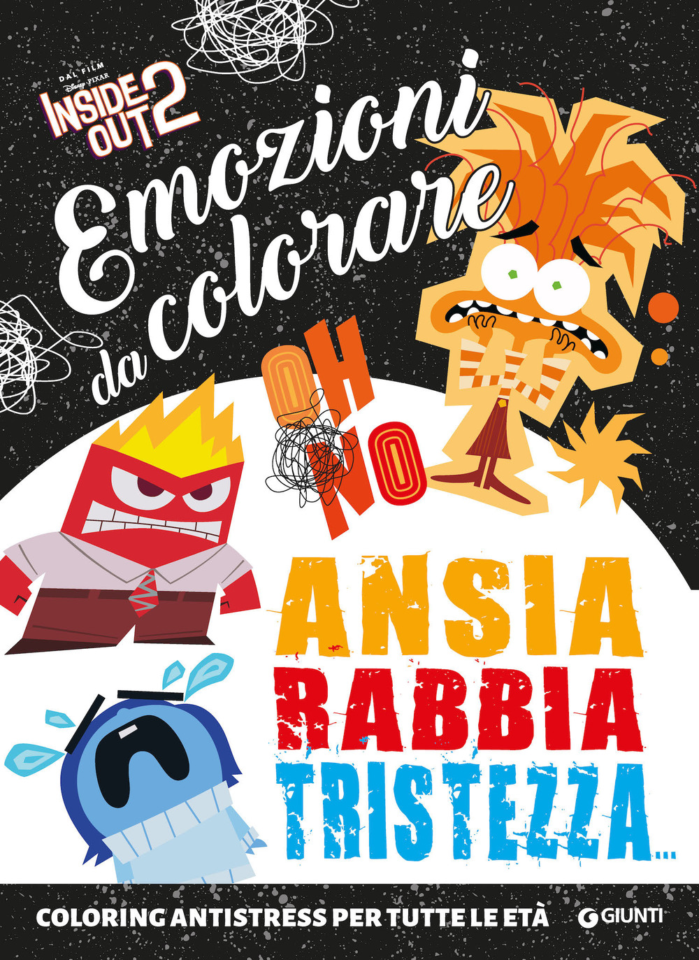 Inside out 2. Ansia, rabbia, tristezza. Emozioni da colorare