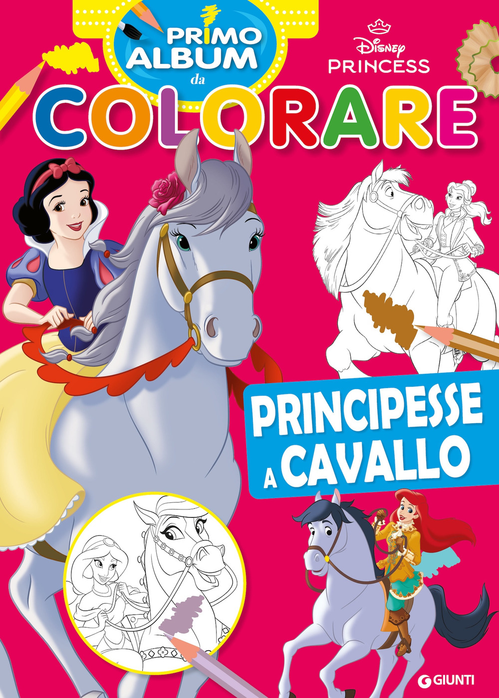 Principesse a cavallo. Primo album da colorare. Ediz. illustrata