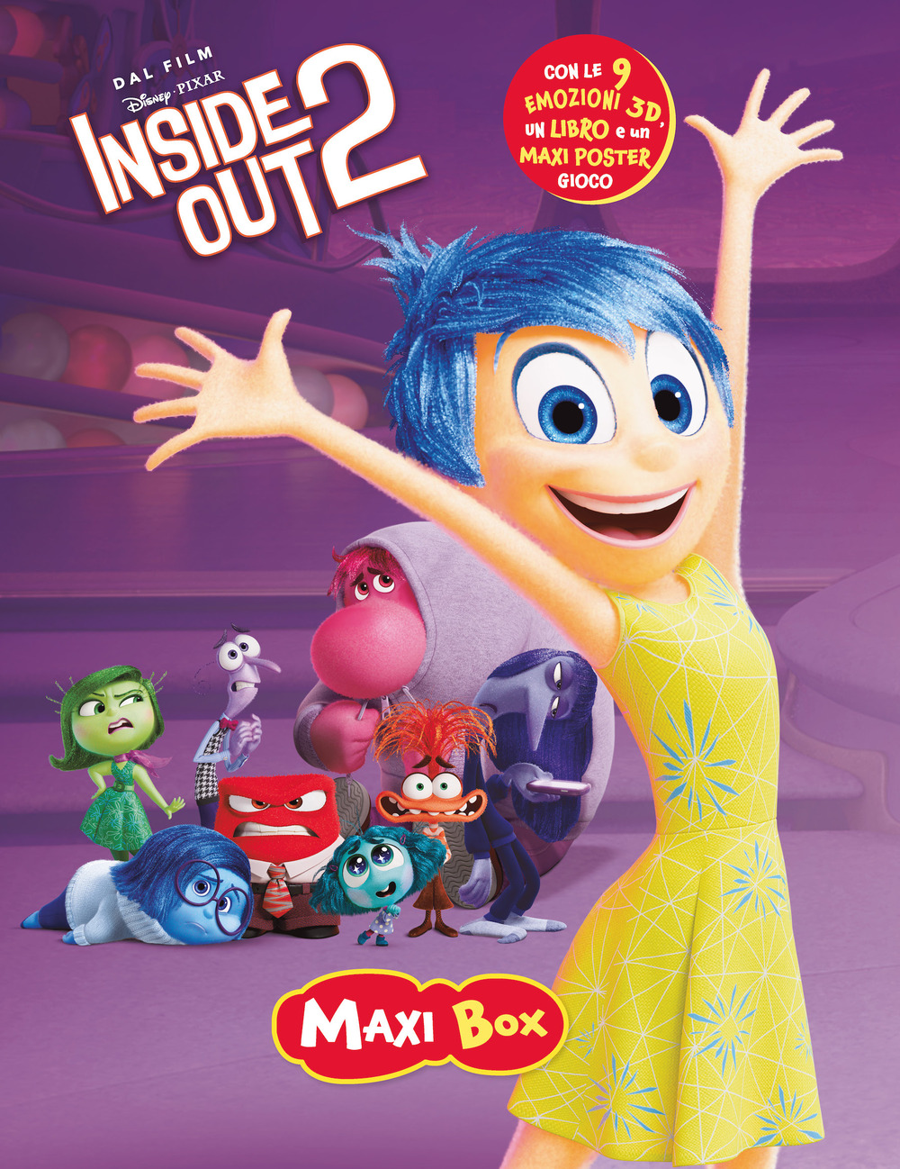 Inside Out 2. Maxi box. Ediz. a colori. Con 10 figurine 3D. Con tappetino gioco