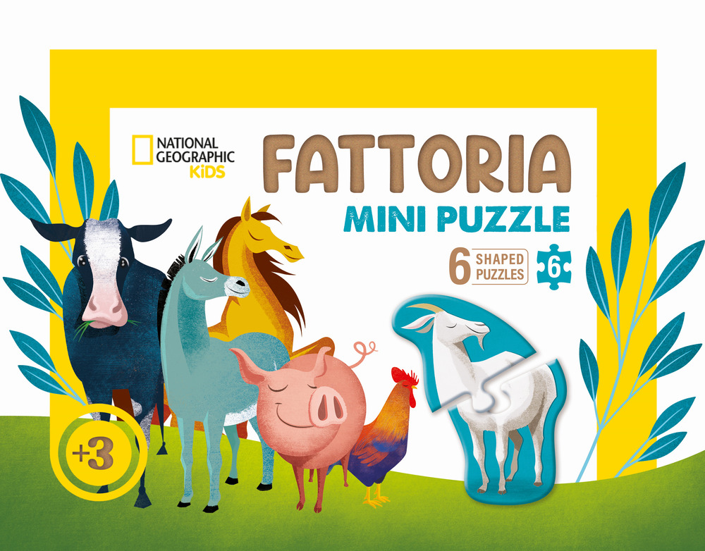 Fattoria mini puzzle. 6 puzzle sagomati. Ediz. a colori