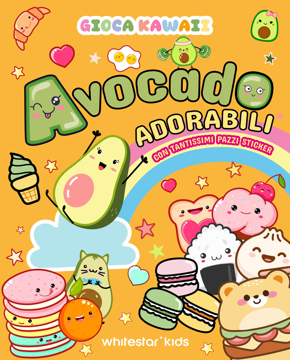 Gioca kawaii. Avocado adorabili. Con tantissimi pazzi stickers