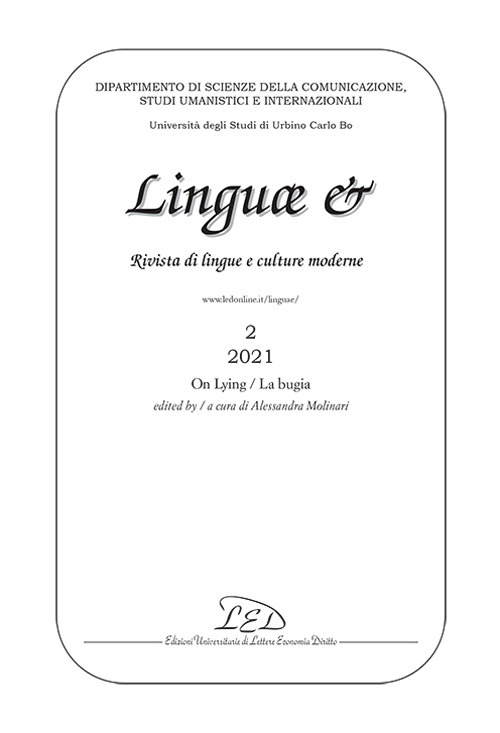 Linguae &. Rivista di lingue e culture moderne (2021). Vol. 2: On lying-La bugia