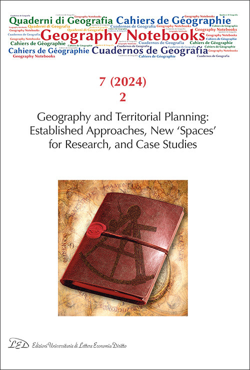 Geography notebooks (2024). Ediz. bilingue. Vol. 7/2: Geography and territorial planning: established approaches, new 'spaces' for research, and case studies