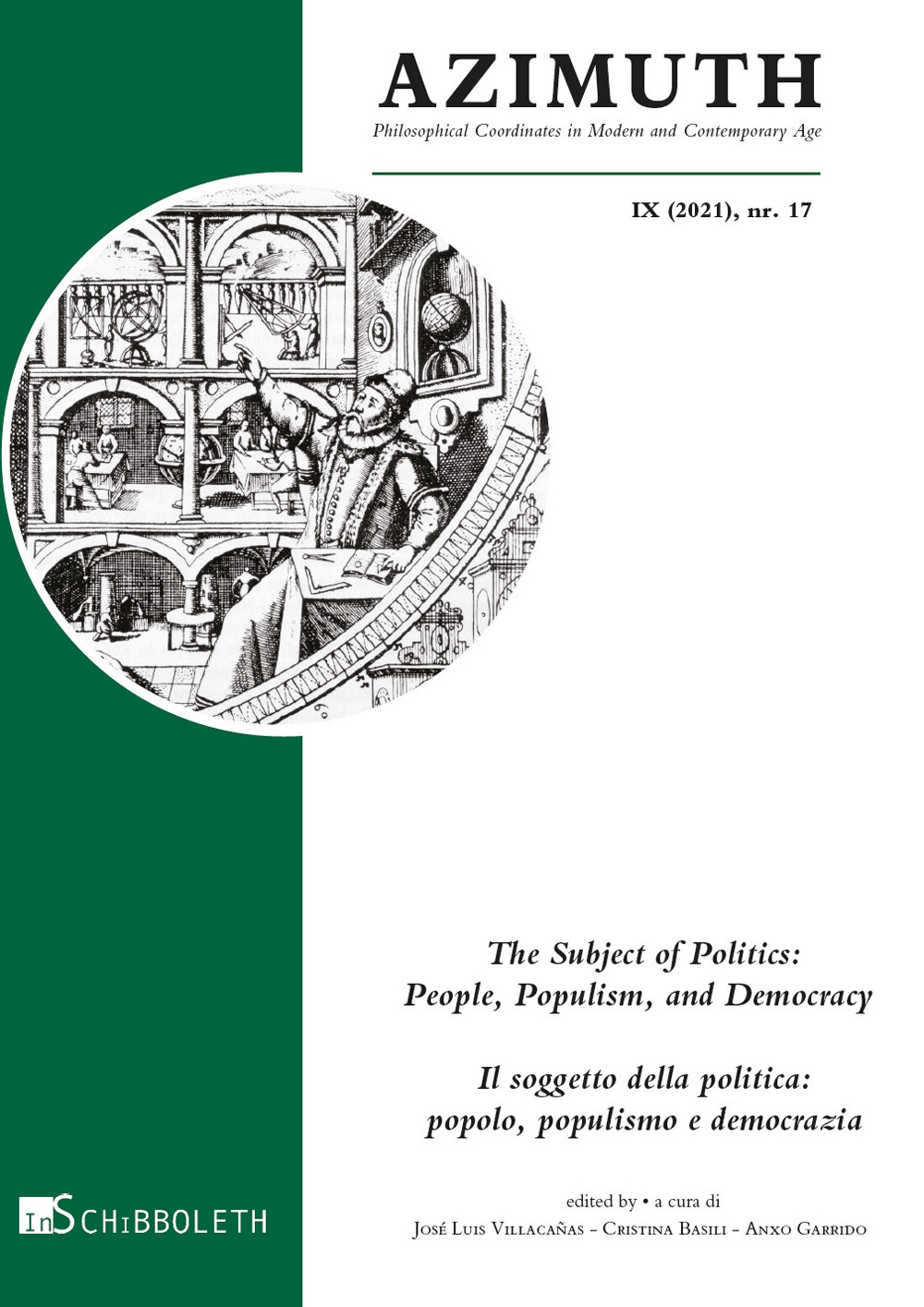 Azimuth (2021). Vol. 17: The subject of politics-Il soggetto della politica