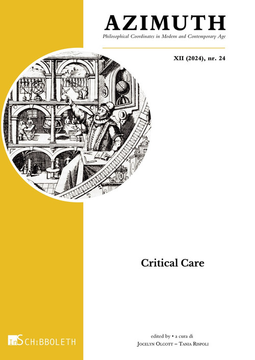 Azimuth. Philosophical coordinates in modern and contemporary age (2024). Ediz. bilingue. Vol. 24: Critical care