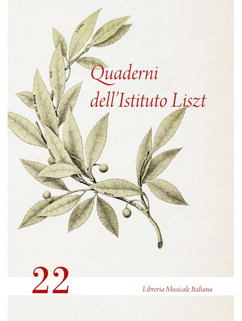 Quaderni dell'Istituto Liszt. Vol. 22