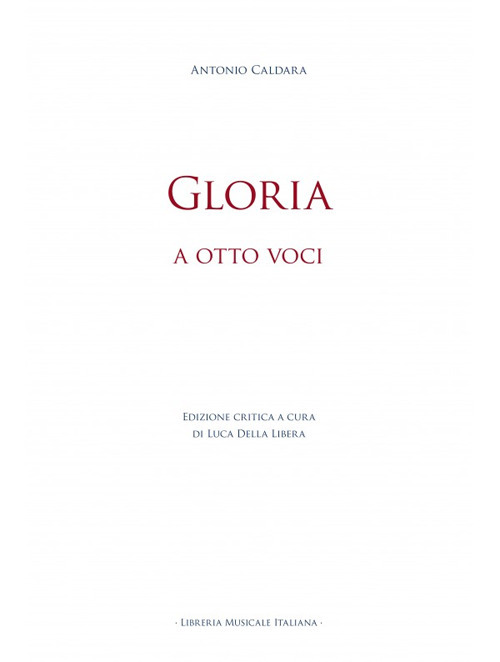 Gloria. A otto voci. Ediz. bilingue