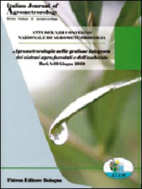 Atti del XIII convegno nazionale di agrometeorologia