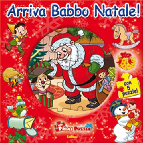 Arriva Babbo Natale! Book&puzzle. Ediz. a colori. Con 5 puzzle