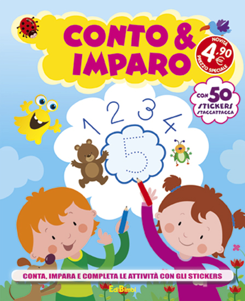 Conto & imparo. Con adesivi. Ediz. illustrata