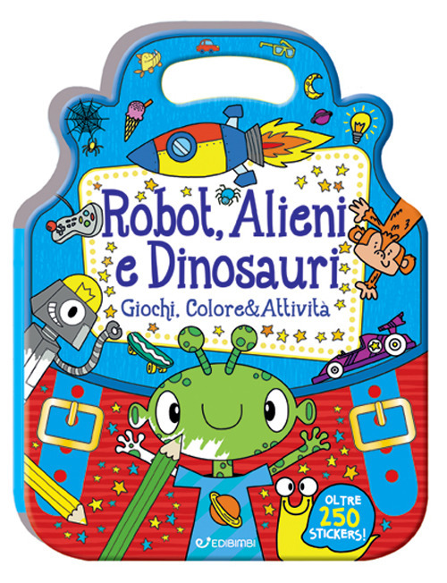 Robot, alieni e dinosauri. ColorStickers