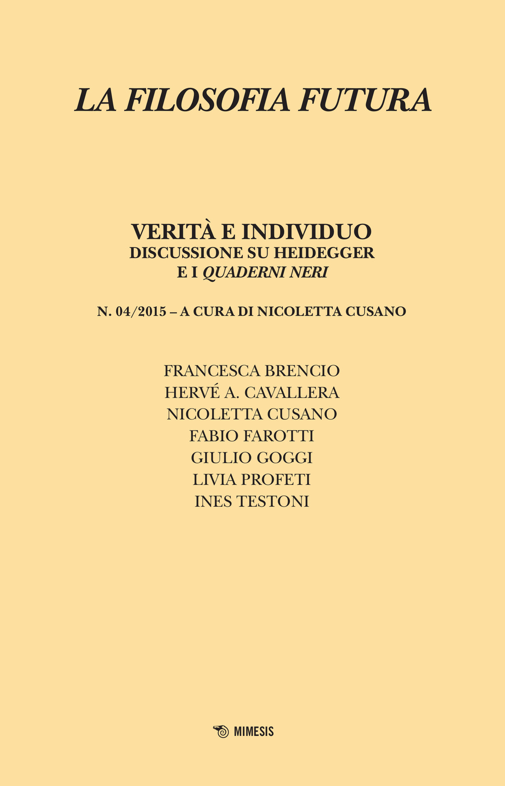 La filosofia futura (2015). Vol. 4