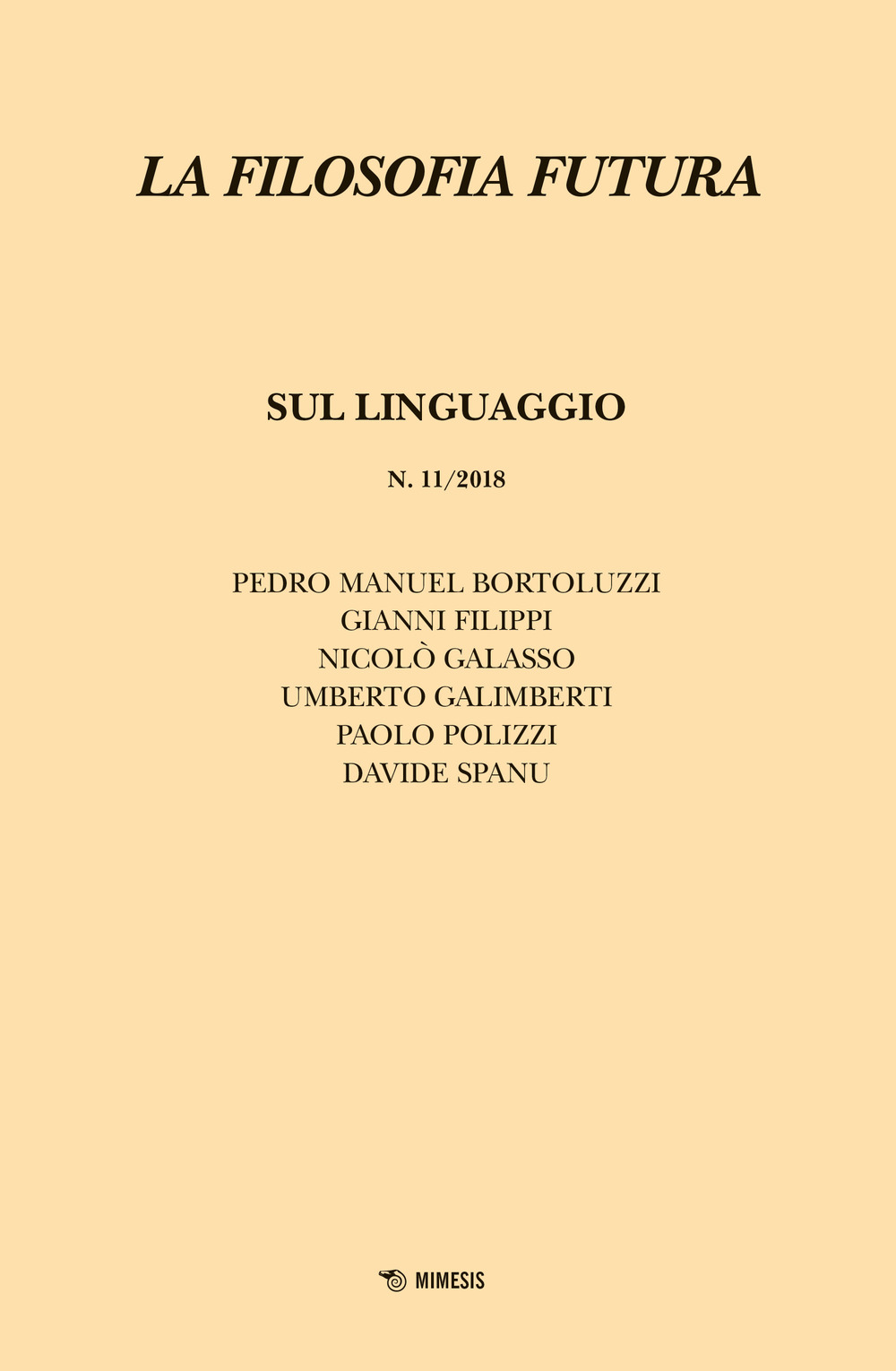 La filosofia futura (2018). Vol. 11: Sul linguaggio