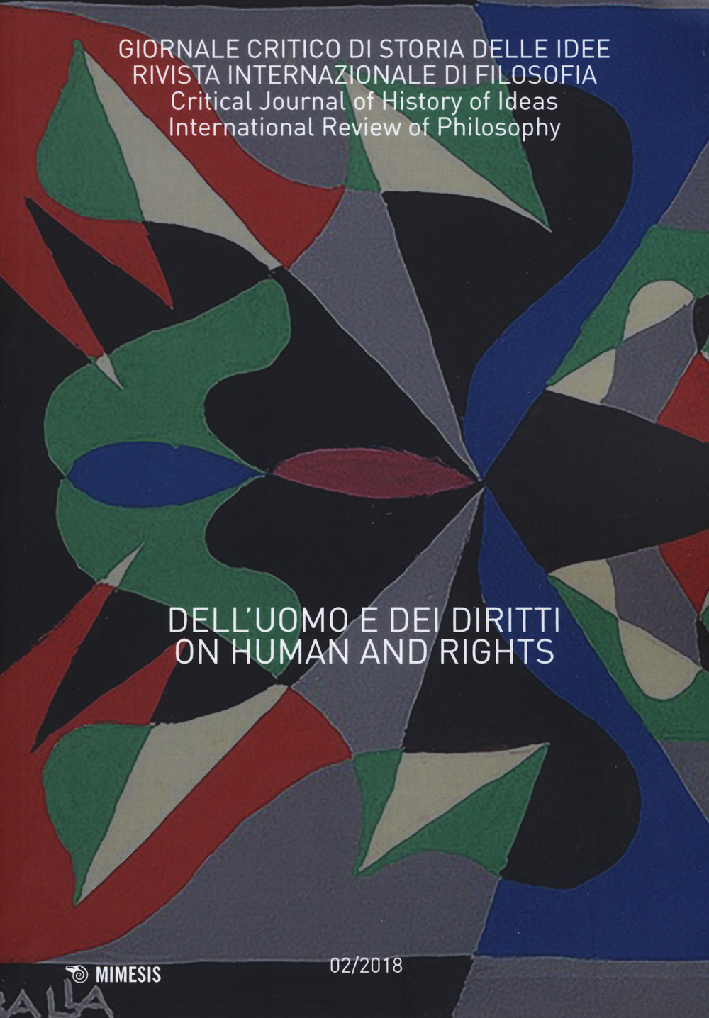 Giornale critico di storia delle idee (2018). Vol. 2: Dell'uomo e dei diritti-On human and rights