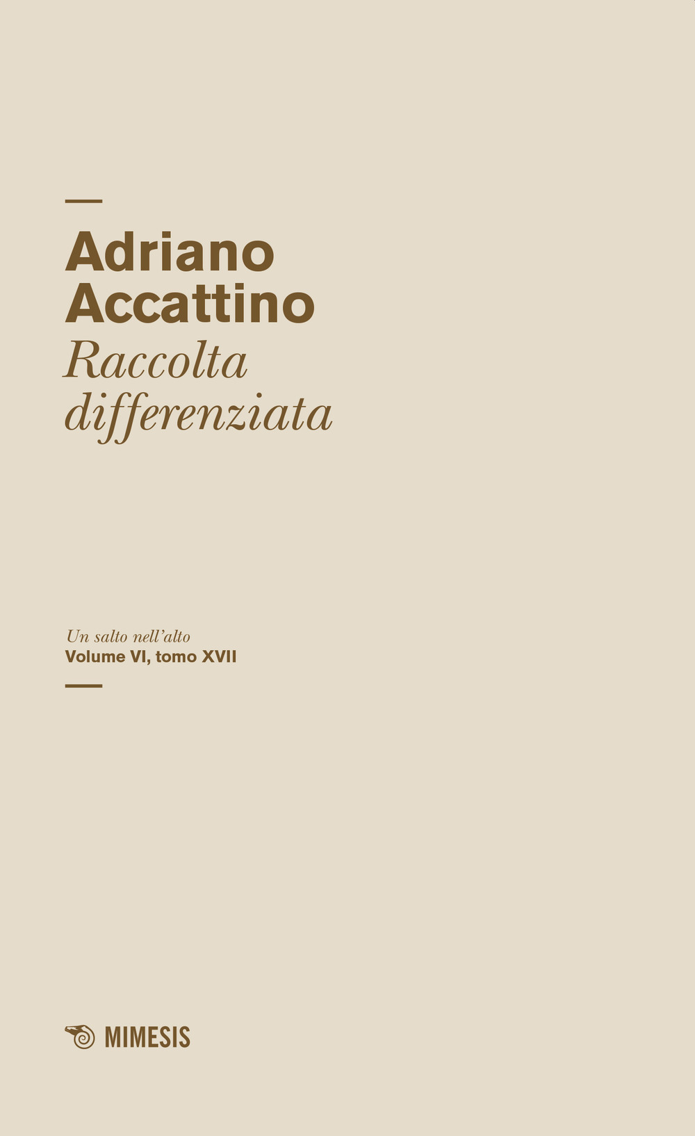 Un salto nell'alto. Vol. 6/17: Raccolta differenziata