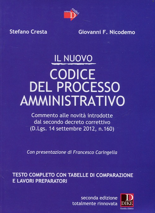 Il nuovo codice del processo amministrativo