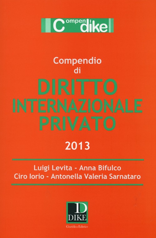 Compendio di diritto internazionale privato